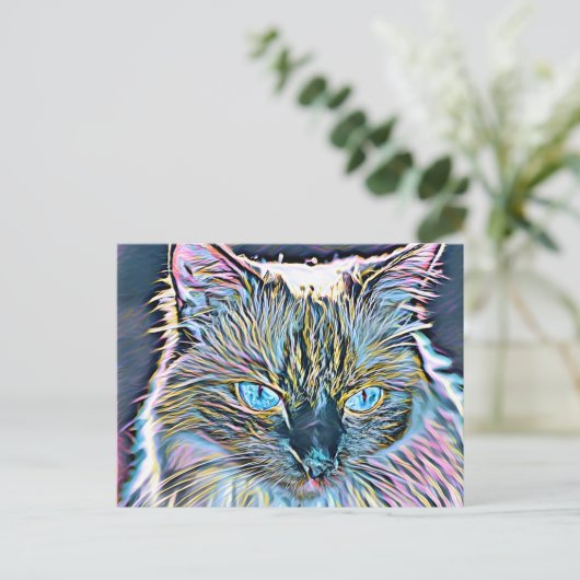 Ragdoll Art Briefkaart (Staand voorkant)