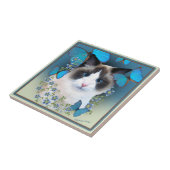 Ragdoll Blue Eyes Tiles Tegeltje (Zijkant)