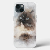 Ragdoll Cat Abstract Case-Mate iPhone Case (Achterkant)