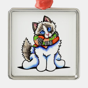 Ragdoll Cat All Dolup Metalen Ornament