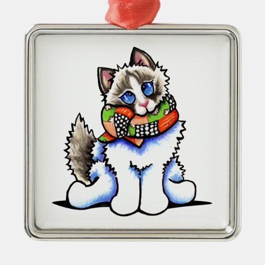 Ragdoll Cat All Dolup Metalen Ornament (Voorkant)