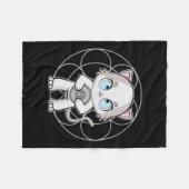 Ragdoll Cat Anime Kitten Dyslexie Bewustzijn Fleece Deken (Voorkant (Horizontaal))