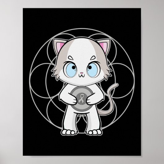 Ragdoll Cat Anime Kitten Dyslexie Bewustzijn Poster (Voorkant)