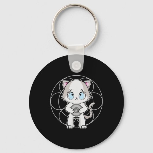Ragdoll Cat Anime Kitten Dyslexie Bewustzijn Sleutelhanger (Voorkant)