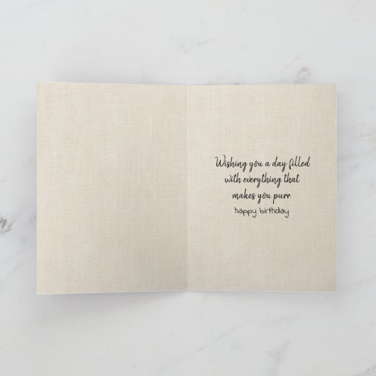 Ragdoll Cat Birthday Kaart (Binnen)