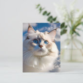 Ragdoll Cat Briefkaart (Staand voorkant)