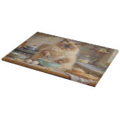 Ragdoll Cat Cooking in Kitchen Snijplank (Hoek)