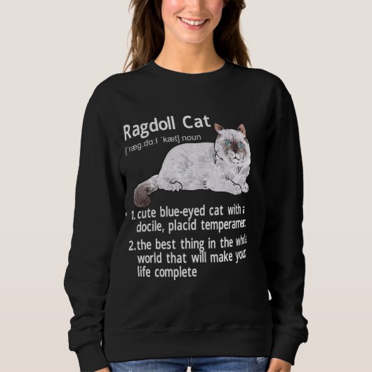 Ragdoll Cat Definition Ragdoll Cat Owner Trui (Voorkant)