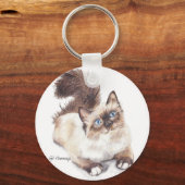 Ragdoll cat door artistieke GV Hemmings Sleutelhanger (Voorkant)