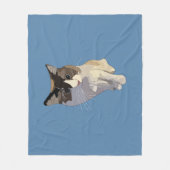 Ragdoll cat, Dusty Blue Fleece Deken (Voorkant)