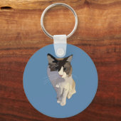 Ragdoll cat, Dusty Blue Sleutelhanger (Achterkant)