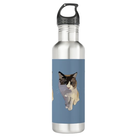 Ragdoll cat, Dusty Blue Waterfles (Voorkant)