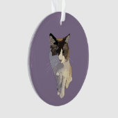 Ragdoll cat, Dusty Purple Ornament (voorkant)