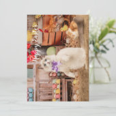 Ragdoll Cat Easter Wenskaart Feestdagenkaart (Staand voorkant)