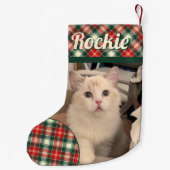 Ragdoll Cat gepersonaliseerd Kleine Kerstsok (Achterkant)