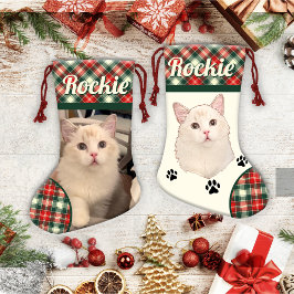 Ragdoll Cat gepersonaliseerd Kleine Kerstsok