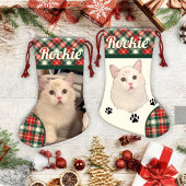 Ragdoll Cat gepersonaliseerd Kleine Kerstsok
