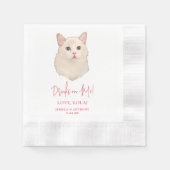 Ragdoll Cat Gepersonaliseerde Drinken op Mij Servet (Voorkant)