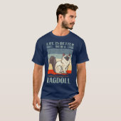 Ragdoll Cat Gift Kitten Owner Lover T-shirt (Voorkant volledig)