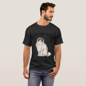 Ragdoll Cat Gift Ragdolls Rule Ragdoll Cat T-shirt (Voorkant volledig)
