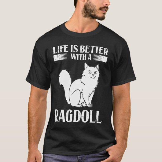 Ragdoll Cat Kitten Owner T-shirt (Voorkant)