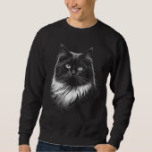 Ragdoll Cat Men's Black Sweatshirt (Voorkant)