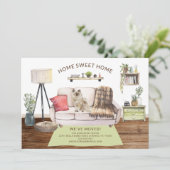 Ragdoll Cat Moving Announge Kaart (Staand voorkant)