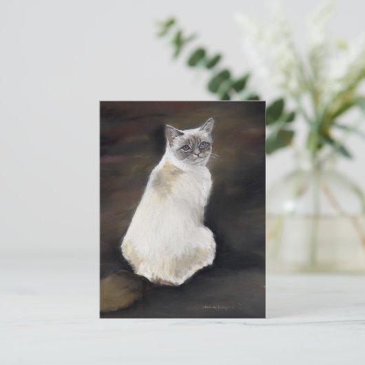 Ragdoll Cat Original Art Briefkaart (Staand voorkant)