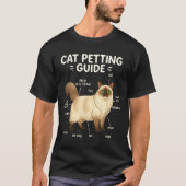 Ragdoll Cat Petting Guide Funny Cat Lover T-shirt (Voorkant)