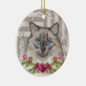 Ragdoll Cat Rozen Ornament (Rechts)