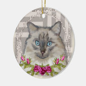 Ragdoll Cat Rozen Ornament (Links)
