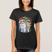 Ragdoll Cat Santa Kerstboom T-shirt (Voorkant)
