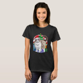 Ragdoll Cat Santa Kerstboom T-shirt (Voorkant volledig)