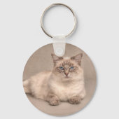 Ragdoll Cat Sleutelhanger (Voorkant)