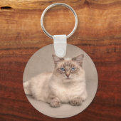 Ragdoll Cat Sleutelhanger (Voorkant)