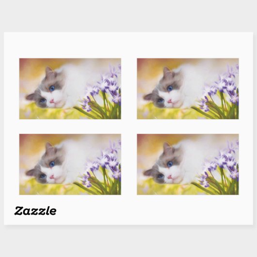 Ragdoll Cat Stickers (Vel)