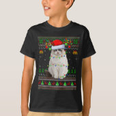 Ragdoll Cat Ugly Christmas Sweaters Holiday Santa  (Voorkant)