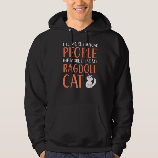 Ragdoll Cats Owner Kat Paw Love Meow Kitten 1 Hoodie (Voorkant)
