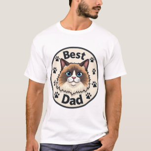 Ragdoll Dad, tweekleurig T-shirt