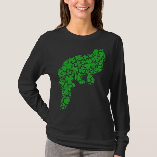 Ragdoll Funny Shamrock Leaf Ragdoll St Patrick's T-shirt (Voorkant)