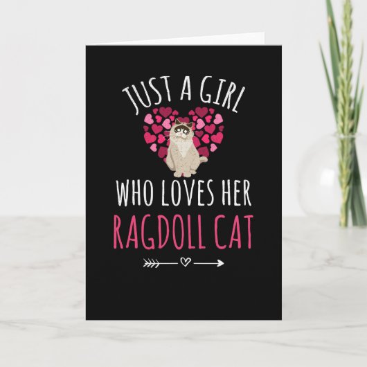 Ragdoll geschenken voor vrouwen | Ragdoll Cat Love Kaart (Voorkant)
