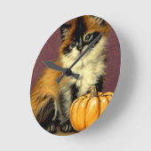 Ragdoll Halloween Cat Ronde Klok (Hoek)