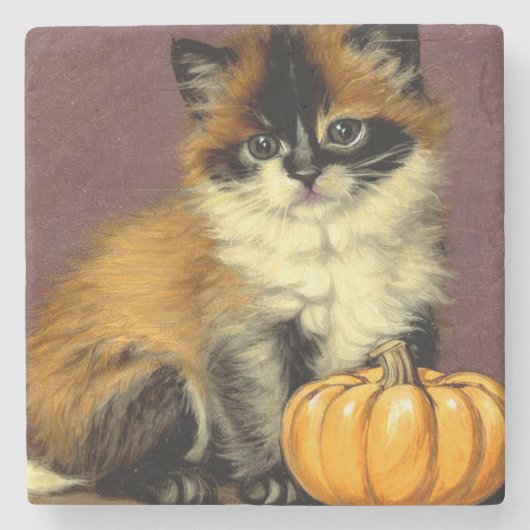  Ragdoll Halloween Cat Stenen Onderzetter (Voorkant)