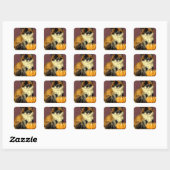  Ragdoll Halloween Cat Vierkante Sticker (Vel)