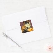  Ragdoll Halloween Cat Vierkante Sticker (Envelop)