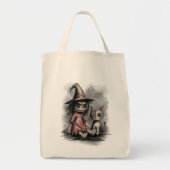 Ragdoll Heks en Kat Tote Bag (Voorkant)