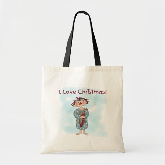 Ragdoll Ik hou van Kerstmis Tshirts en geschenken Tote Bag (Voorkant)
