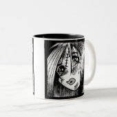 Ragdoll Investigation Tweekleurige Koffiemok (Voorkant rechts)