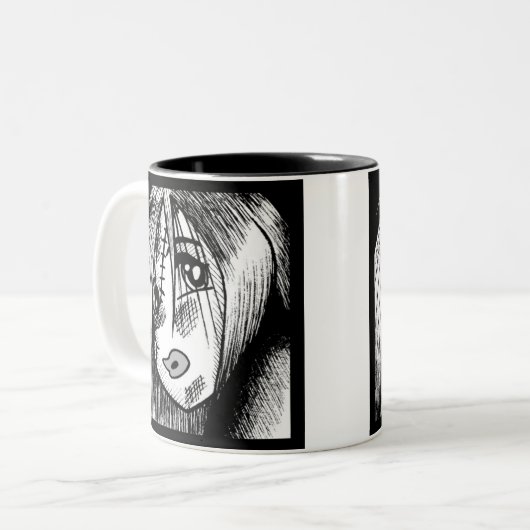 Ragdoll Investigation Tweekleurige Koffiemok (Voorkant links)