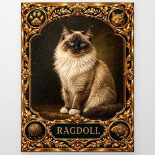 Ragdoll, Juwelen Kunstwerk Briefkaart